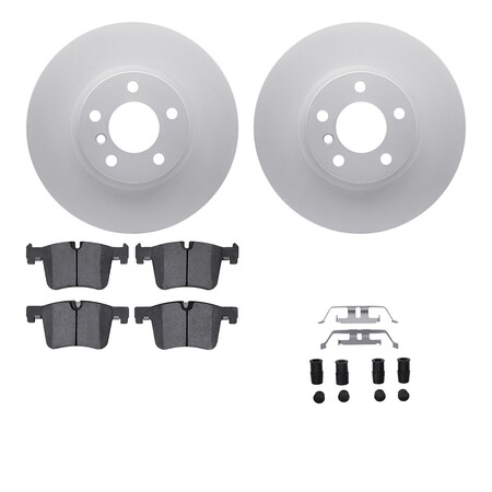 Dynamic Friction Co 4512-31286, Geospec Rotors with 5000 Advanced Brake Pads includes Hardware, Silver 4512-31286